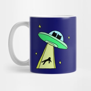 cat alien abduction Mug